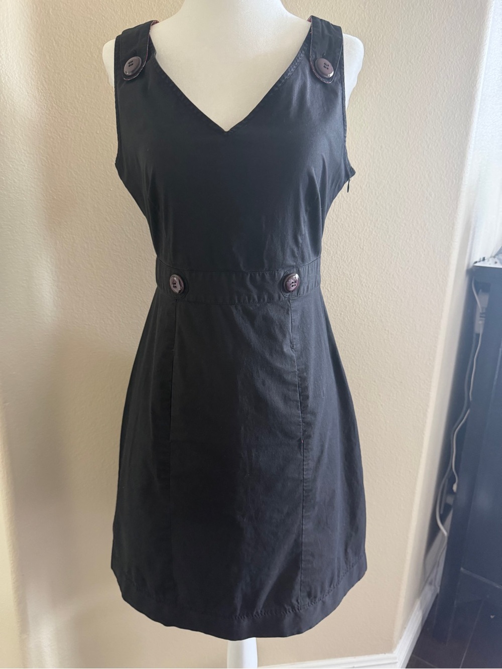 Brooklyn Industries Black pinafore  Dress 4 Halloween vintage Y2K mod witch